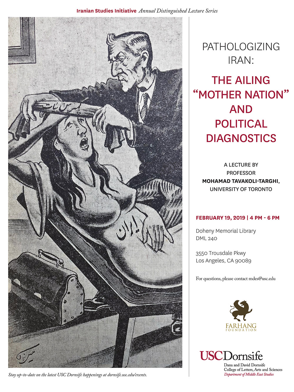 2019 02 19 Pathologizing Iran flyer