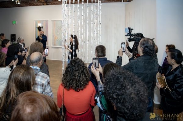 062 ART IRAN Falling Into Language Opening Celebration